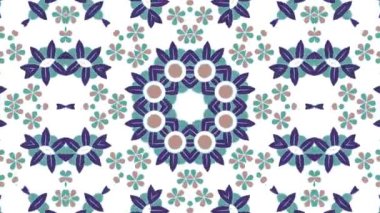 Kaleydoskop sorunsuz döngü sıra mandala desenler çok renkli hareketli grafik arka plan soyut. Yoga için ideal, kulüpleri, gösterir