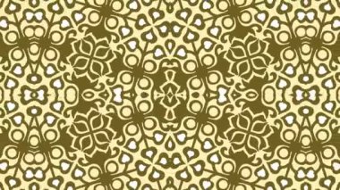 Kaleydoskop sorunsuz döngü sıra mandala desenler çok renkli hareketli grafik arka plan soyut. Yoga için ideal, kulüpleri, gösterir