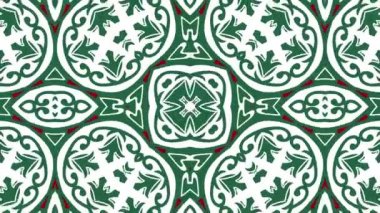 Kaleydoskop sorunsuz döngü sıra mandala desenler çok renkli hareketli grafik arka plan soyut. Yoga için ideal, kulüpleri, gösterir