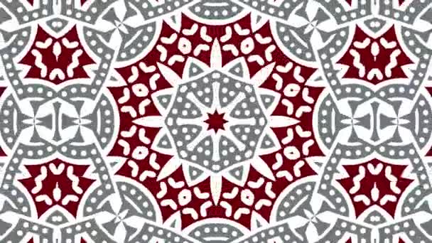 Kaleidoskop Nahtlose Schleifensequenz Mandala Muster Abstrakte Mehrfarbige Bewegungsgrafik Hintergrund Ideal — Stockvideo