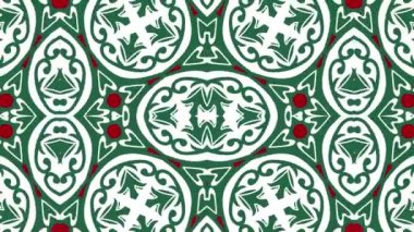 Kaleydoskop sorunsuz döngü sıra mandala desenler çok renkli hareketli grafik arka plan soyut. Yoga için ideal, kulüpleri, gösterir