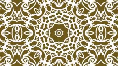 Kaleydoskop sorunsuz döngü sıra mandala desenler çok renkli hareketli grafik arka plan soyut. Yoga için ideal, kulüpleri, gösterir