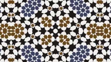 Kaleydoskop sorunsuz döngü sıra mandala desenler çok renkli hareketli grafik arka plan soyut. Yoga için ideal, kulüpleri, gösterir