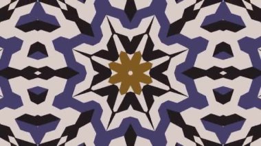 Kaleydoskop sorunsuz döngü sıra mandala desenler çok renkli hareketli grafik arka plan soyut. Yoga için ideal, kulüpleri, gösterir