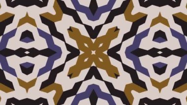 Kaleydoskop sorunsuz döngü sıra mandala desenler çok renkli hareketli grafik arka plan soyut. Yoga için ideal, kulüpleri, gösterir