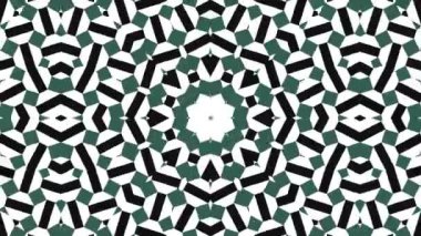Kaleydoskop sorunsuz döngü sıra mandala desenler çok renkli hareketli grafik arka plan soyut. Yoga için ideal, kulüpleri, gösterir