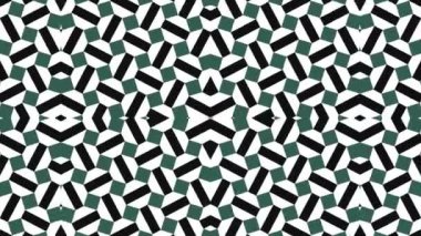 Kaleydoskop sorunsuz döngü sıra mandala desenler çok renkli hareketli grafik arka plan soyut. Yoga için ideal, kulüpleri, gösterir