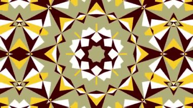 Kaleydoskop sorunsuz döngü sıra mandala desenler çok renkli hareketli grafik arka plan soyut. Yoga için ideal, kulüpleri, gösterir