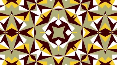 Kaleydoskop sorunsuz döngü sıra mandala desenler çok renkli hareketli grafik arka plan soyut. Yoga için ideal, kulüpleri, gösterir