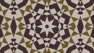 Kaleydoskop sorunsuz döngü sıra mandala desenler çok renkli hareketli grafik arka plan soyut. Yoga için ideal, kulüpleri, gösterir