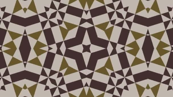 Kaleidoscope Seamless Loop Sequence Mandala Patterns Abstract Multicolored Motion Graphics — Stock Video