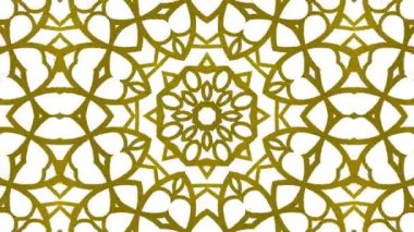 Kaleydoskop sorunsuz döngü sıra mandala desenler çok renkli hareketli grafik arka plan soyut. Yoga için ideal, kulüpleri, gösterir