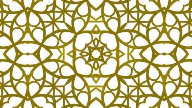 Kaleydoskop sorunsuz döngü sıra mandala desenler çok renkli hareketli grafik arka plan soyut. Yoga için ideal, kulüpleri, gösterir