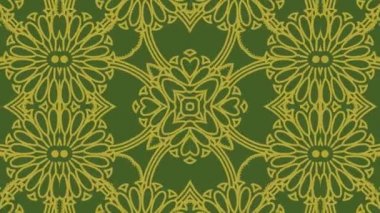 Kaleydoskop sorunsuz döngü sıra mandala desenler çok renkli hareketli grafik arka plan soyut. Yoga için ideal, kulüpleri, gösterir