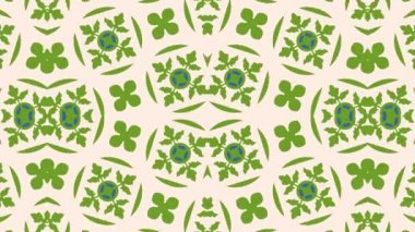 Kaleydoskop sorunsuz döngü sıra mandala desenler çok renkli hareketli grafik arka plan soyut. Yoga için ideal, kulüpleri, gösterir