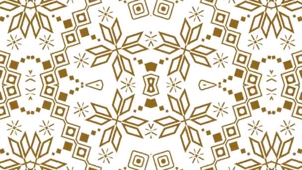 Kaleidoskop Bezešvé Smyčka Sekvence Mandala Vzory Abstraktní Vícebarevné Pohybu Grafiky — Stock video