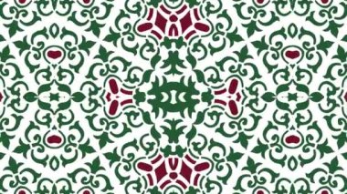 Kaleydoskop sorunsuz döngü sıra mandala desenler çok renkli hareketli grafik arka plan soyut. Yoga için ideal, kulüpleri, gösterir