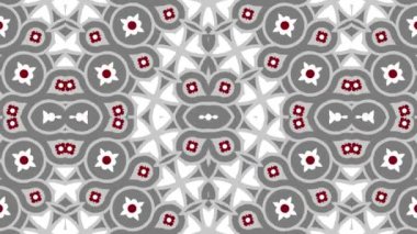 Kaleydoskop sorunsuz döngü sıra mandala desenler çok renkli hareketli grafik arka plan soyut. Yoga için ideal, kulüpleri, gösterir