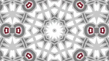 Kaleydoskop sorunsuz döngü sıra mandala desenler çok renkli hareketli grafik arka plan soyut. Yoga için ideal, kulüpleri, gösterir