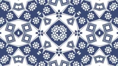 Kaleydoskop sorunsuz döngü sıra mandala desenler çok renkli hareketli grafik arka plan soyut. Yoga için ideal, kulüpleri, gösterir