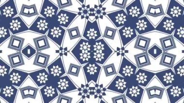 Kaleydoskop sorunsuz döngü sıra mandala desenler çok renkli hareketli grafik arka plan soyut. Yoga için ideal, kulüpleri, gösterir