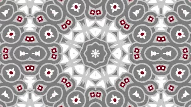 Kaleidoscope Seamless Loop Sequence Mandala Patterns Abstract Multicolored Motion Graphics — Stock Video