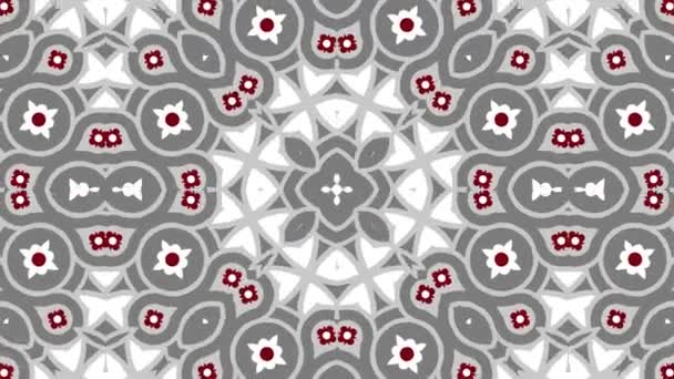 Kaleidoskop Nahtlose Schleifensequenz Mandala Muster Abstrakte Mehrfarbige Bewegungsgrafik Hintergrund Ideal — Stockvideo