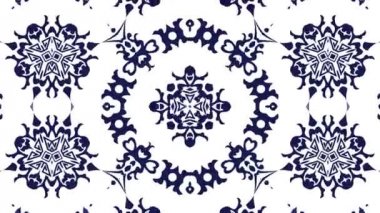 Kaleydoskop sorunsuz döngü sıra mandala desenler çok renkli hareketli grafik arka plan soyut. Yoga için ideal, kulüpleri, gösterir