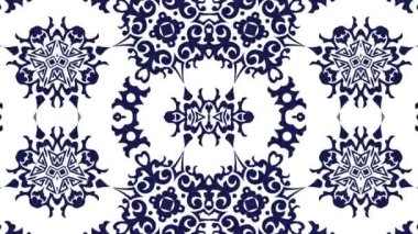 Kaleydoskop sorunsuz döngü sıra mandala desenler çok renkli hareketli grafik arka plan soyut. Yoga için ideal, kulüpleri, gösterir