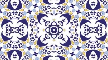 Kaleydoskop sorunsuz döngü sıra mandala desenler çok renkli hareketli grafik arka plan soyut. Yoga için ideal, kulüpleri, gösterir