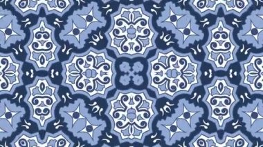 Kaleydoskop sorunsuz döngü sıra mandala desenler çok renkli hareketli grafik arka plan soyut. Yoga için ideal, kulüpleri, gösterir