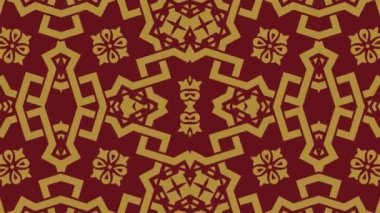 Kaleydoskop sorunsuz döngü sıra mandala desenler çok renkli hareketli grafik arka plan soyut. Yoga için ideal, kulüpleri, gösterir