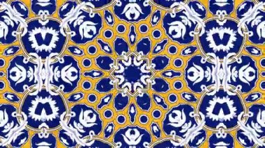 Kaleydoskop sorunsuz döngü sıra mandala desenler çok renkli hareketli grafik arka plan soyut. Yoga için ideal, kulüpleri, gösterir