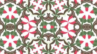 Kaleydoskop sorunsuz döngü sıra mandala desenler çok renkli hareketli grafik arka plan soyut. Yoga için ideal, kulüpleri, gösterir