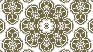 Kaleydoskop sorunsuz döngü sıra mandala desenler çok renkli hareketli grafik arka plan soyut. Yoga için ideal, kulüpleri, gösterir