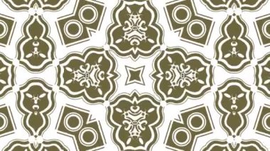 Kaleydoskop sorunsuz döngü sıra mandala desenler çok renkli hareketli grafik arka plan soyut. Yoga için ideal, kulüpleri, gösterir