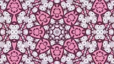 Kaleydoskop sorunsuz döngü sıra mandala desenler çok renkli hareketli grafik arka plan soyut. Yoga için ideal, kulüpleri, gösterir