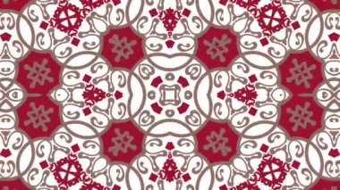 Kaleydoskop sorunsuz döngü sıra mandala desenler çok renkli hareketli grafik arka plan soyut. Yoga için ideal, kulüpleri, gösterir