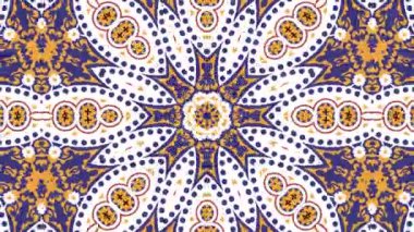 Kaleydoskop sorunsuz döngü sıra mandala desenler çok renkli hareketli grafik arka plan soyut. Yoga için ideal, kulüpleri, gösterir