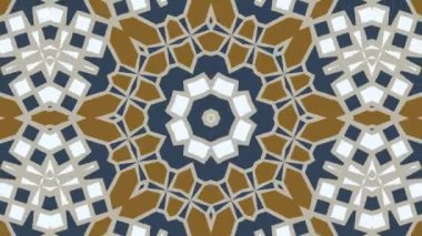 Kaleydoskop sorunsuz döngü sıra mandala desenler çok renkli hareketli grafik arka plan soyut. Yoga için ideal, kulüpleri, gösterir
