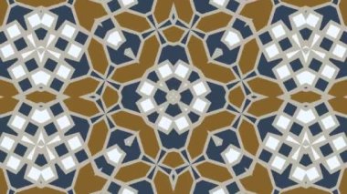 Kaleydoskop sorunsuz döngü sıra mandala desenler çok renkli hareketli grafik arka plan soyut. Yoga için ideal, kulüpleri, gösterir