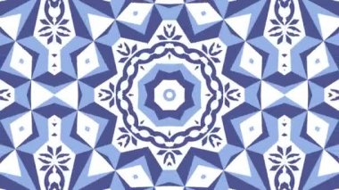 Kaleydoskop sorunsuz döngü sıra mandala desenler çok renkli hareketli grafik arka plan soyut. Yoga için ideal, kulüpleri, gösterir