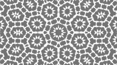 Kaleydoskop sorunsuz döngü sıra mandala desenler çok renkli hareketli grafik arka plan soyut. Yoga için ideal, kulüpleri, gösterir