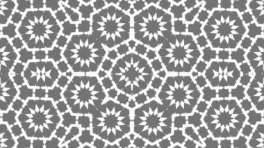 Kaleydoskop sorunsuz döngü sıra mandala desenler çok renkli hareketli grafik arka plan soyut. Yoga için ideal, kulüpleri, gösterir