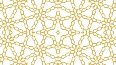 Kaleydoskop sorunsuz döngü sıra mandala desenler çok renkli hareketli grafik arka plan soyut. Yoga için ideal, kulüpleri, gösterir