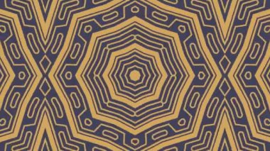 Kaleydoskop sorunsuz döngü sıra mandala desenler çok renkli hareketli grafik arka plan soyut. Yoga için ideal, kulüpleri, gösterir