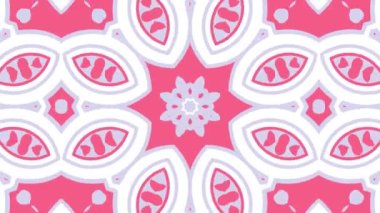 Kaleydoskop sorunsuz döngü sıra mandala desenler çok renkli hareketli grafik arka plan soyut. Yoga için ideal, kulüpleri, gösterir