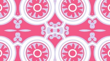 Kaleydoskop sorunsuz döngü sıra mandala desenler çok renkli hareketli grafik arka plan soyut. Yoga için ideal, kulüpleri, gösterir