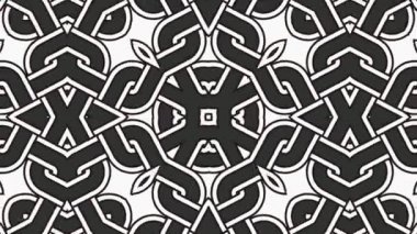 Kaleydoskop sorunsuz döngü sıra mandala desenler çok renkli hareketli grafik arka plan soyut. Yoga için ideal, kulüpleri, gösterir