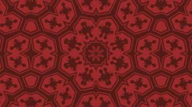 Kaleydoskop sorunsuz döngü sıra mandala desenler çok renkli hareketli grafik arka plan soyut. Yoga için ideal, kulüpleri, gösterir